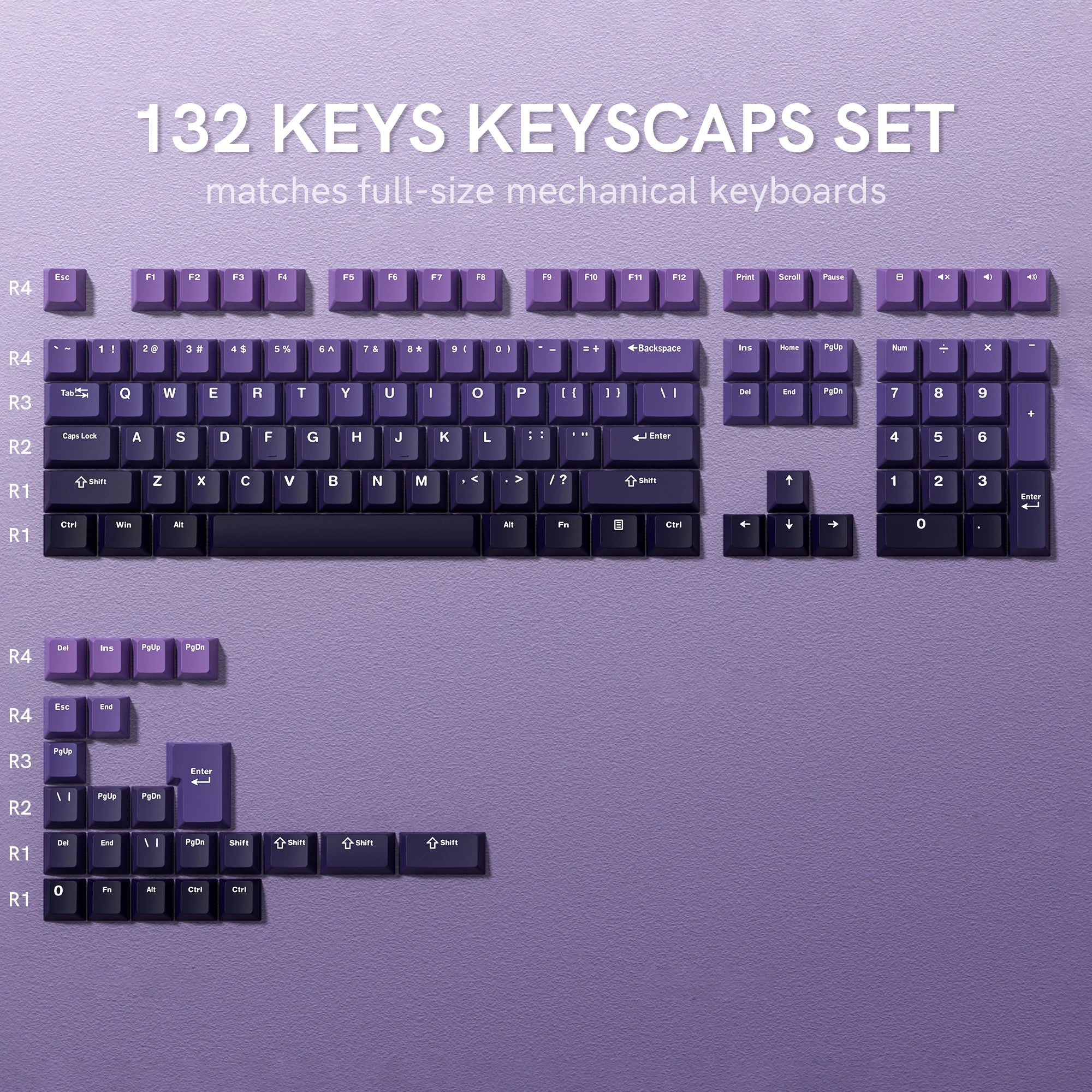 138 Keys Retro Brown Gray PBT Keycap Double Shot Cherry Profile Key Caps for Cherry MX Switches Mechanical Gamer Keyboard